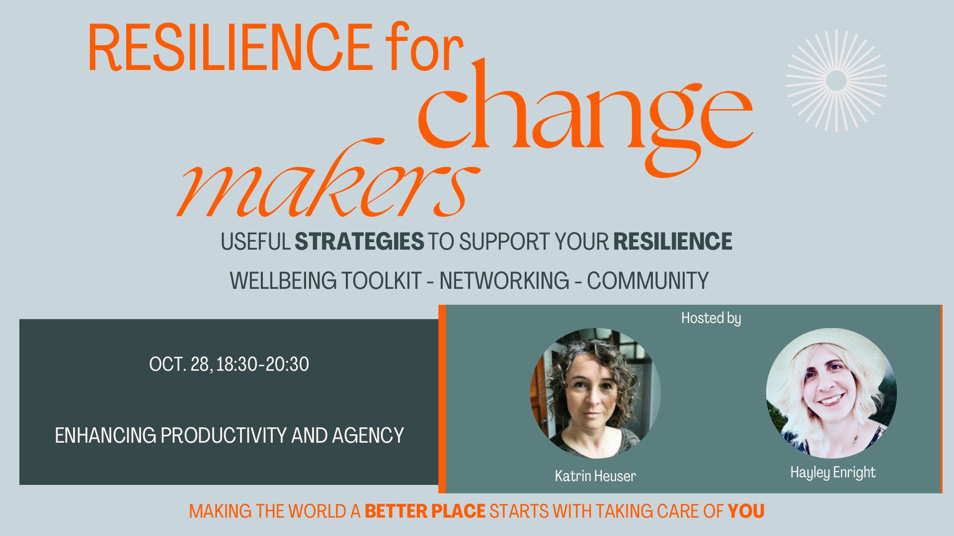 Resilience for Change Makers - Enhancing Productivity and Agency