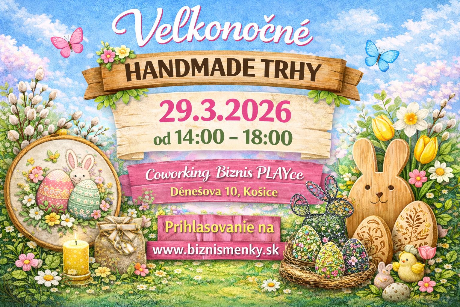Veľkonočné Handmade Trhy v Biznis PLAYce