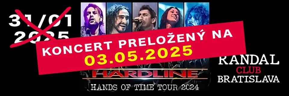 HARDLINE - HANDS OF TIME TOUR - nový termín