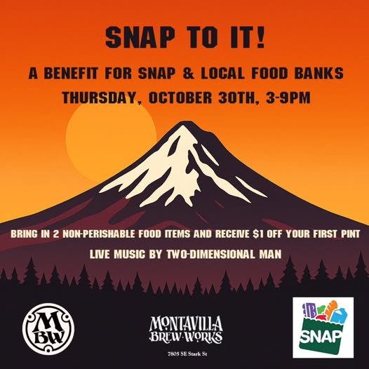 SNAP TO IT!  A benefit for SNAP & Local Food Banks  "Two Dimensional Man" Acoustic performance