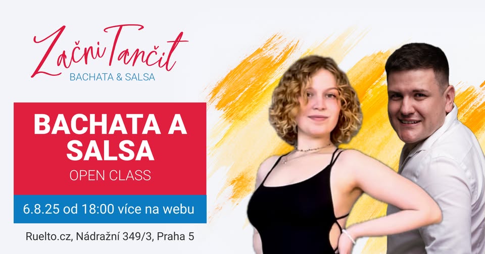 🌴 Letní taneční kurzy v srpnu – salsa, bachata & styling 🌴 v Ruelto Dance