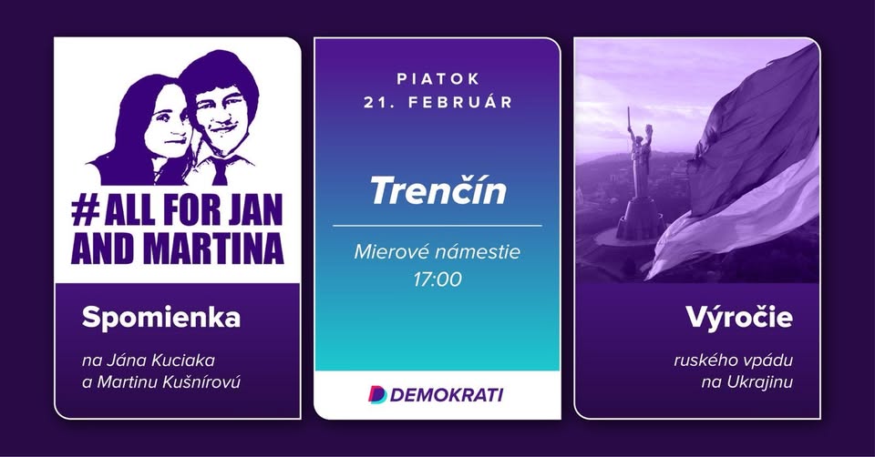 Spomienka na Jána Kuciaka a Martinu Kušnírovú