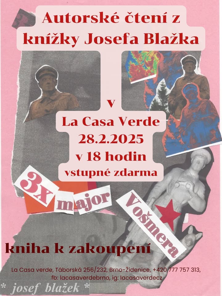 Autorské čtení Josefa Blažka v La Casa Verde