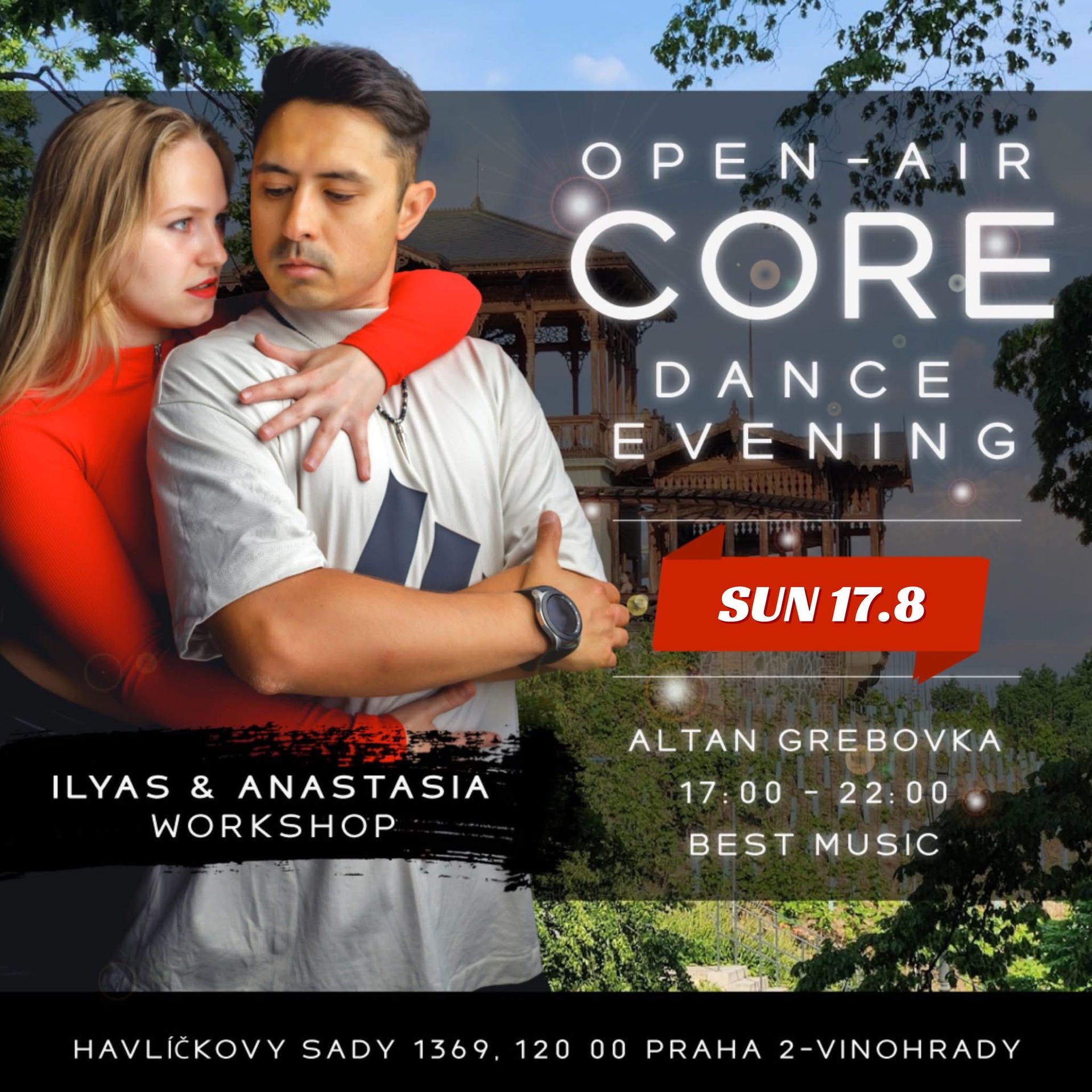 Open Air CORE DANCE EVENING in Altán Grebovka