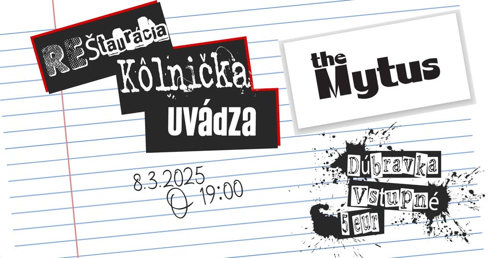 Rockový večer v kôlničke - The Mýtus