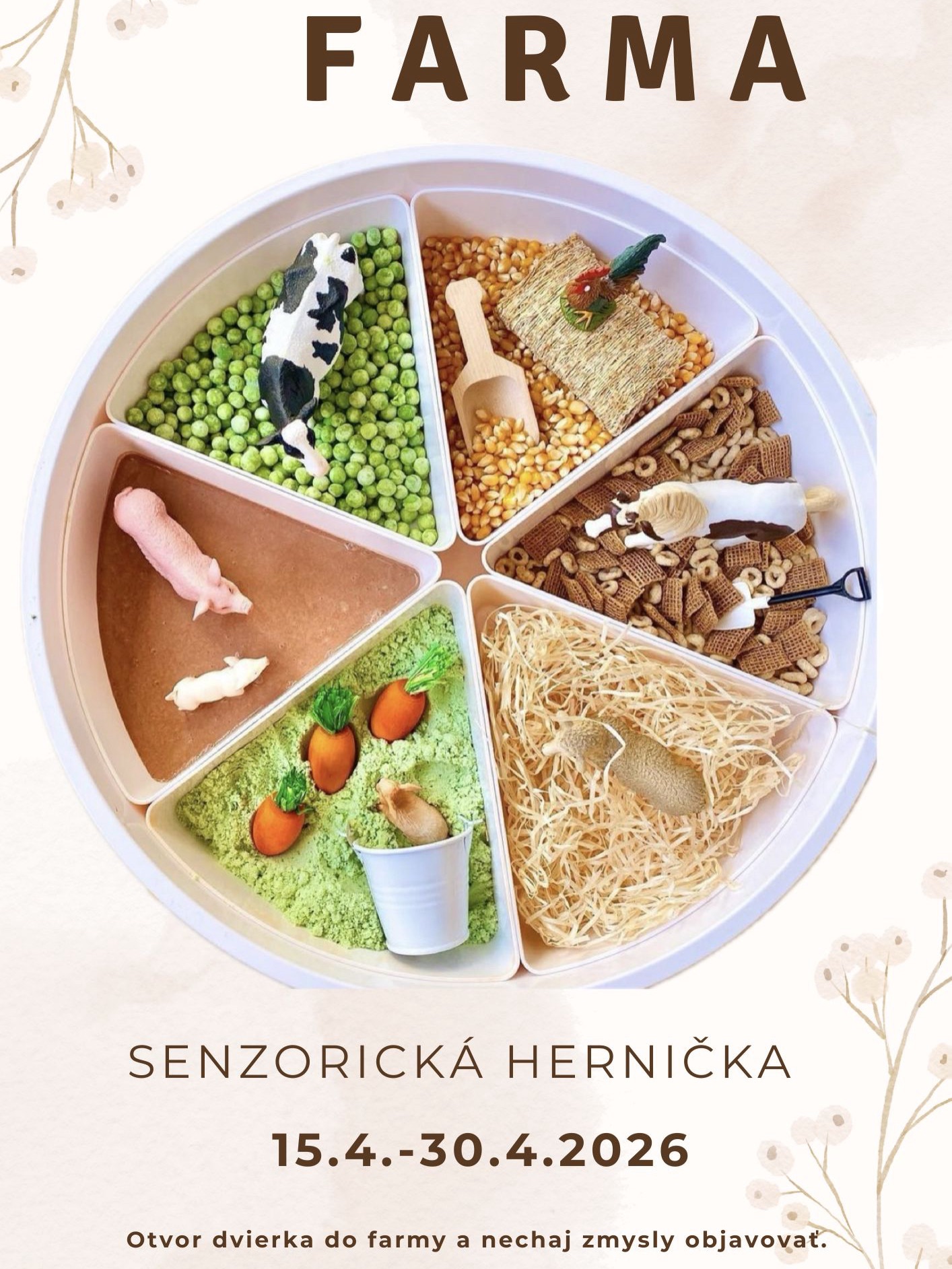 Senzorická hernička Farma