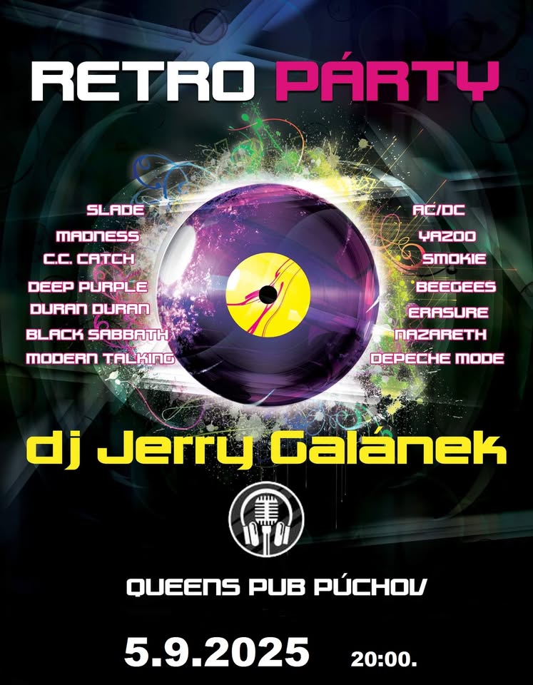 RETRO PÁRTY Dj. JERRY Galánek