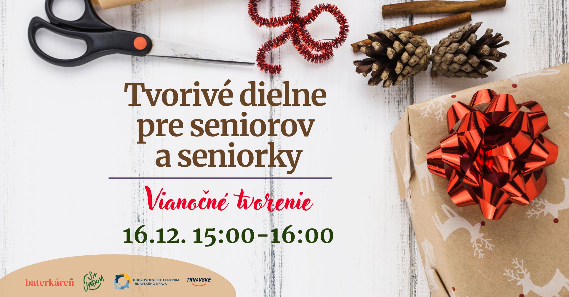 Tvorivé dielne pre seniorov a seniorky 16.12.