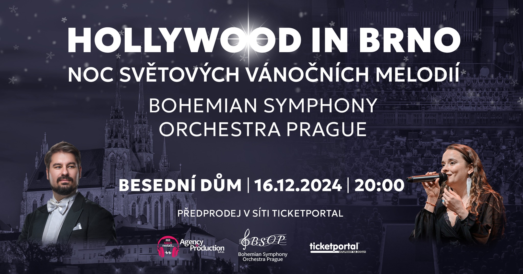 HOLLYWOOD IN BRNO - NOC SVĚTOVÝCH VÁNOČNÍCH MELODIÍ