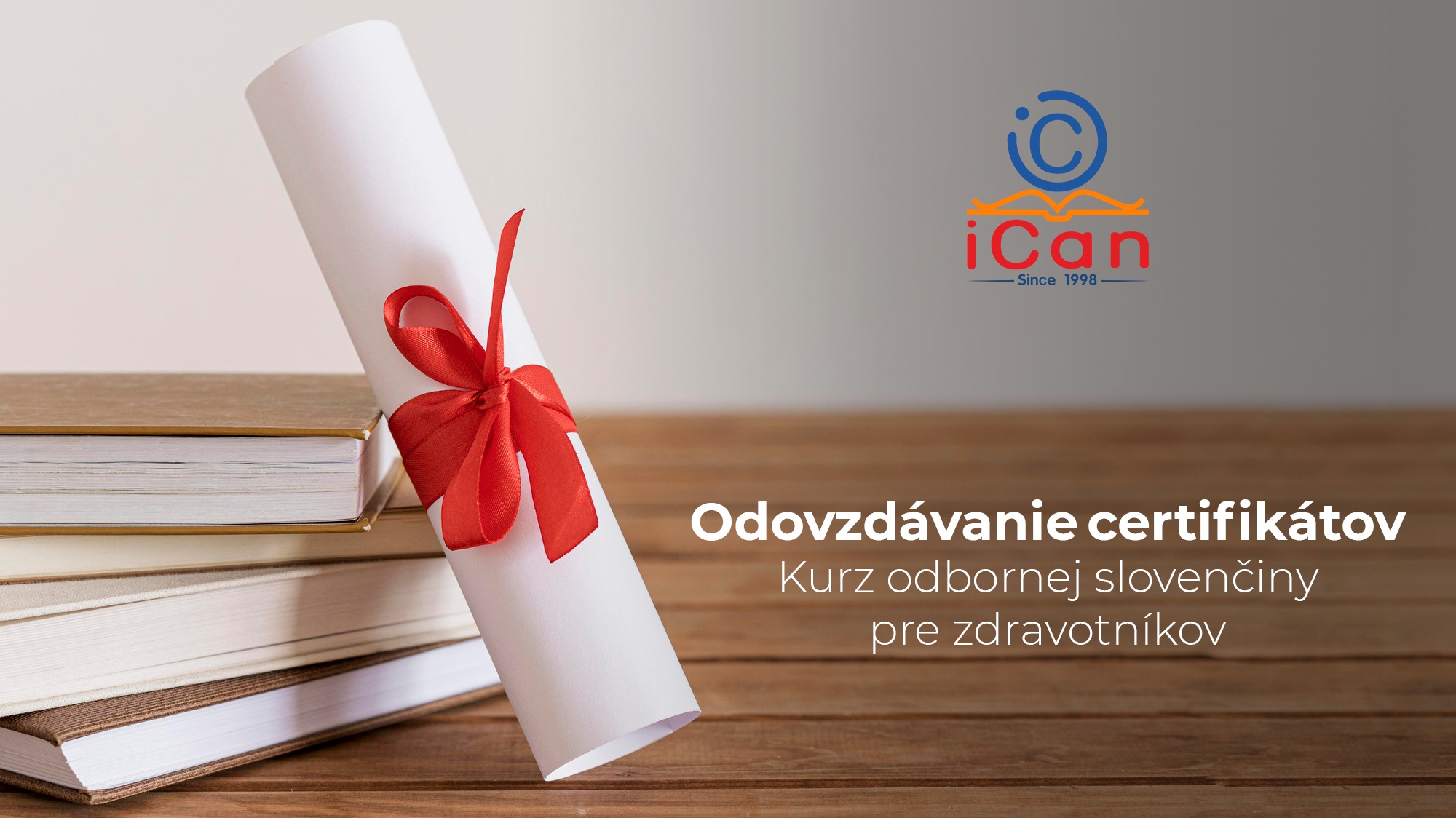 🎉  Slávnostné odovzdávanie certifikátov absolventom kurzov odbornej slovenčiny pre zdravotníkov 🎉