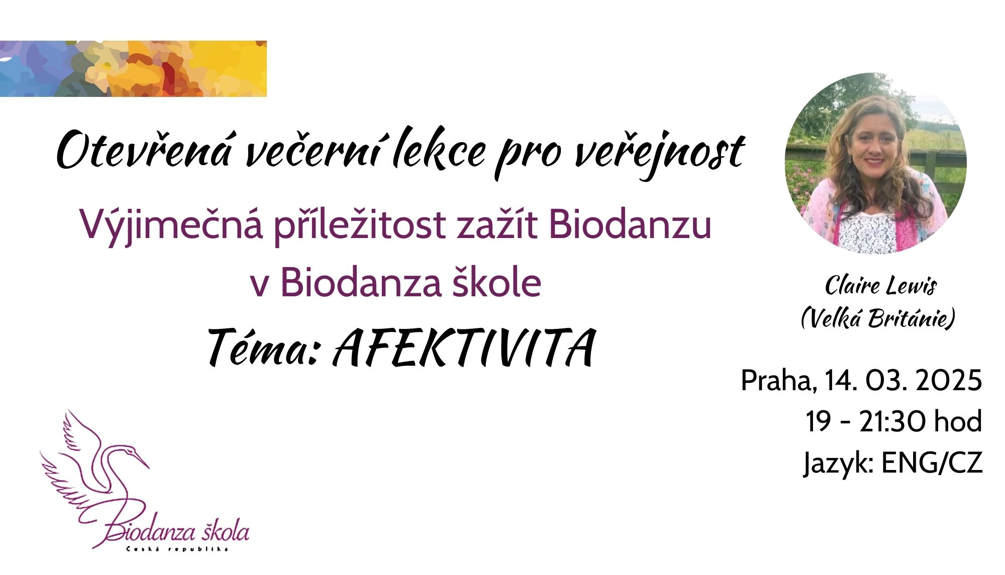 Otevřená večerní lekce pro veřejnost ~ AFEKTIVITA