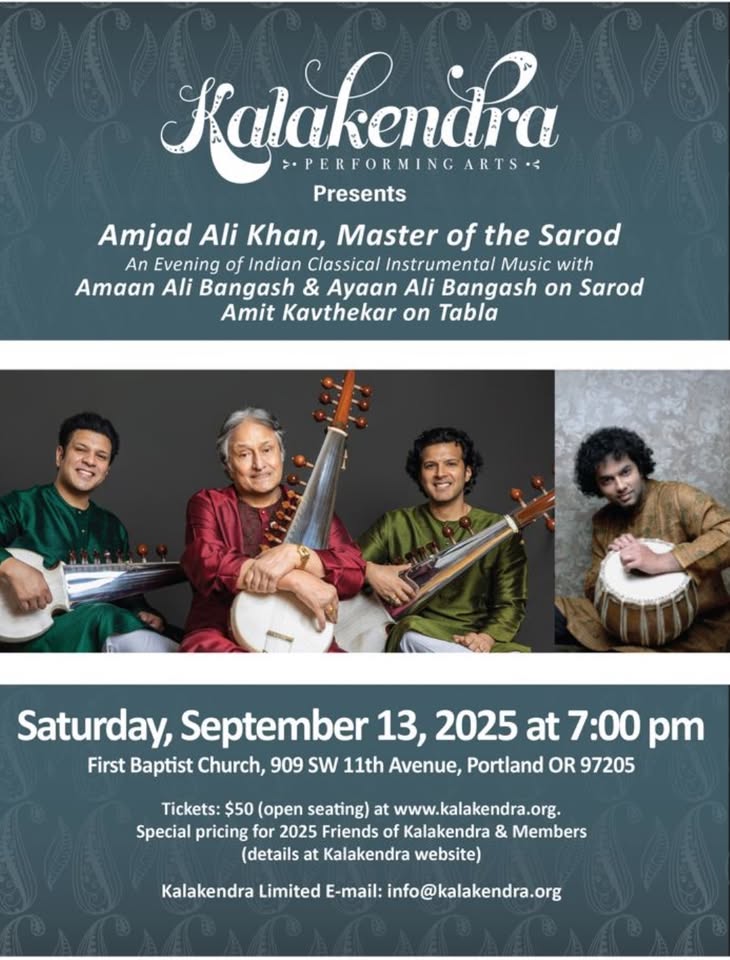 Kalakendra presents Amjad Ali Khan, Master of the Sarod