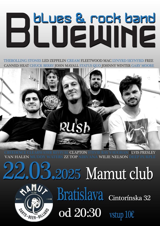 BLUEWINE v Mamut clube (Bratislava) 22.03.2025
