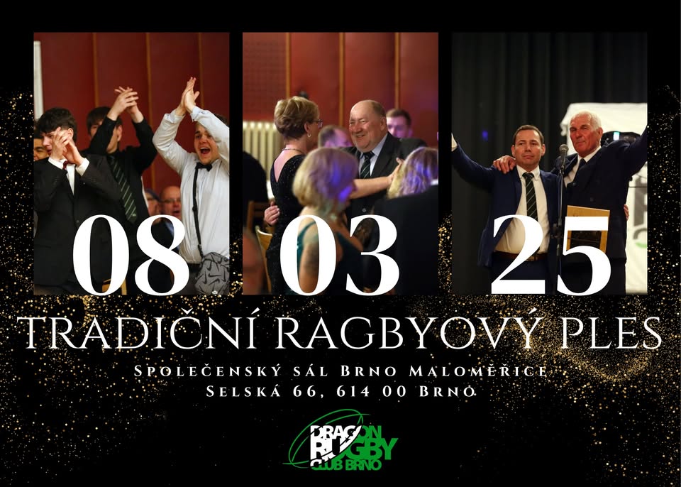 Tradiční ragbyový ples RC Dragon Brno