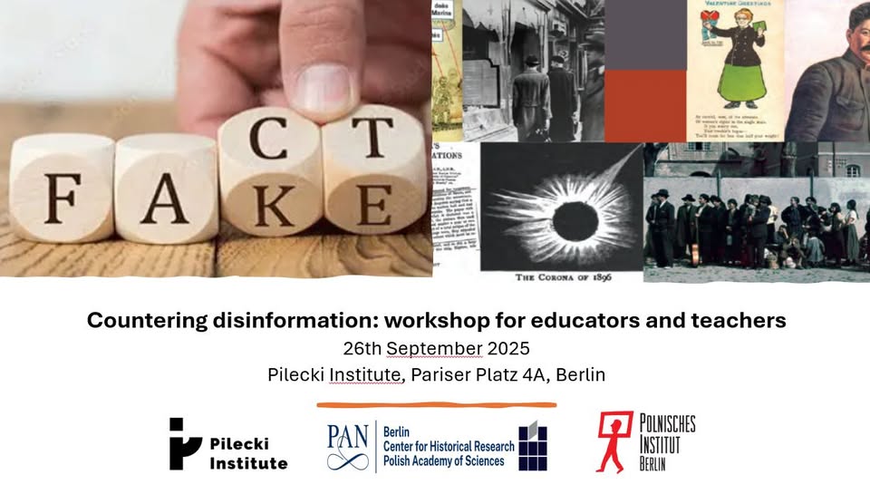 COUNTERING DISINFORMATION. WORKSHOP FOR TEACHERS AND EDUCATORS