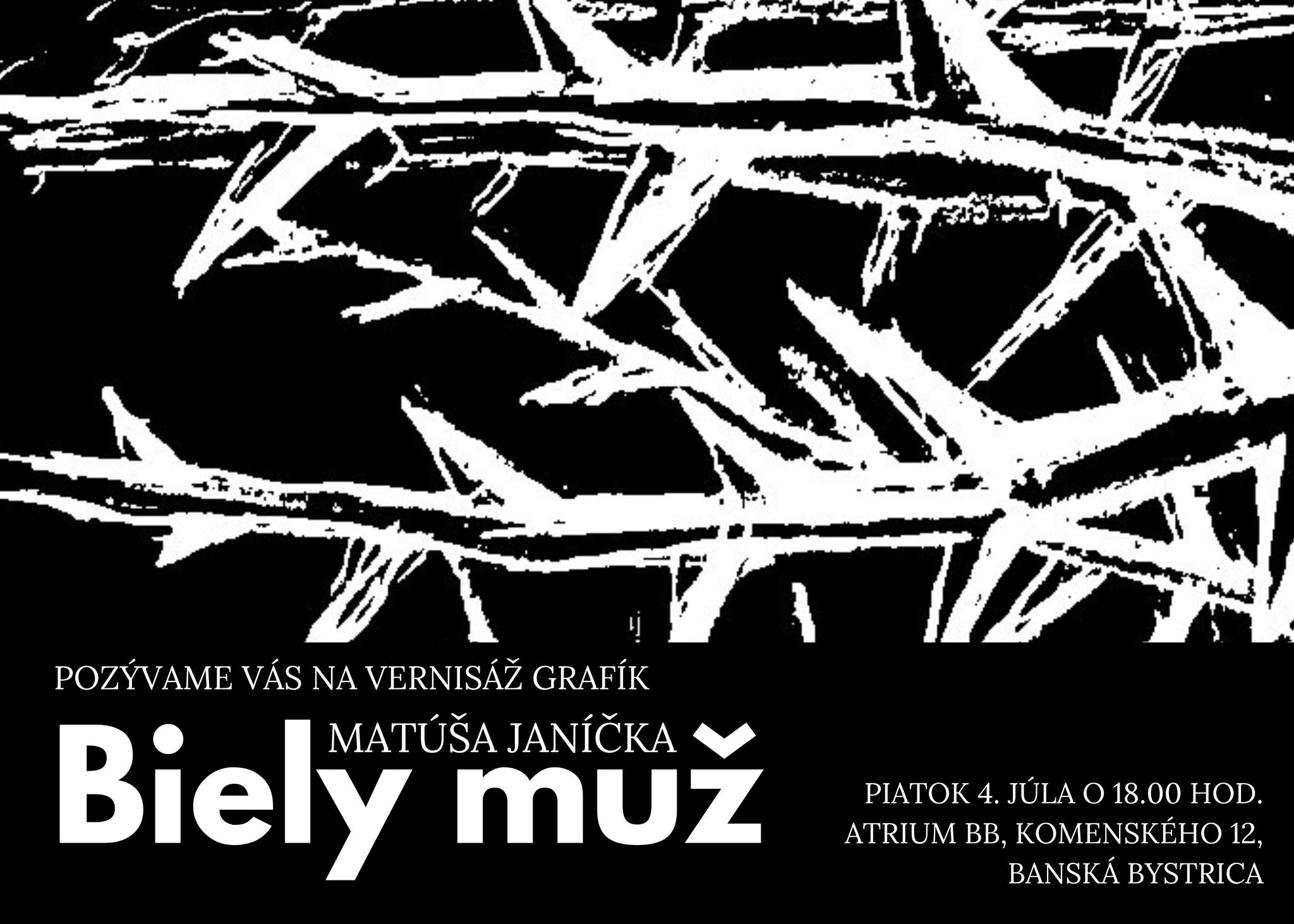 Vernisáž grafík - Biely muž