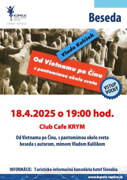 Beseda o práci míma a o knihe Od Vietnamu po Čínu, s pantomímou okolo sveta