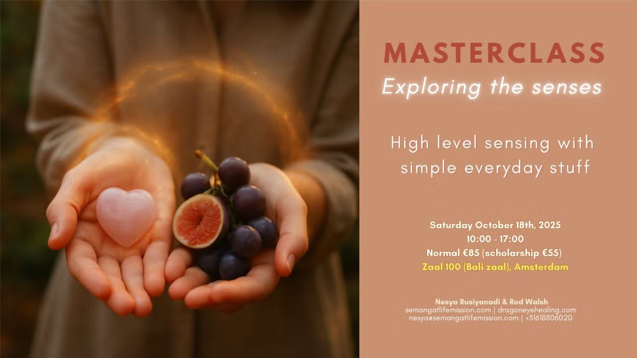 Masterclass Exploring the senses: High Level Sensing with simple everyday Stuff