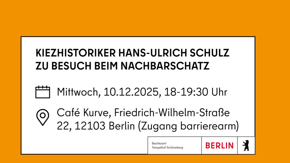 Kiezhistoriker Hans-Ulrich Schulz zu Besuch beim NachbarSchatz