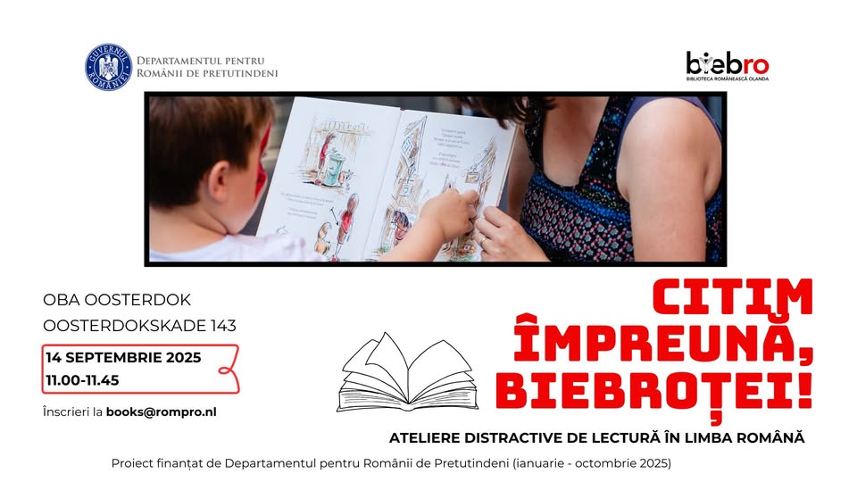 Citim împreună, BiebROței! Ateliere distractive de lectură