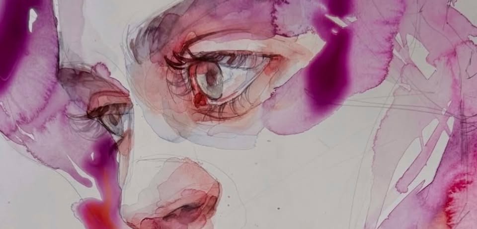 Malba akvarelem (portrét a anatomie obličeje) — kurz