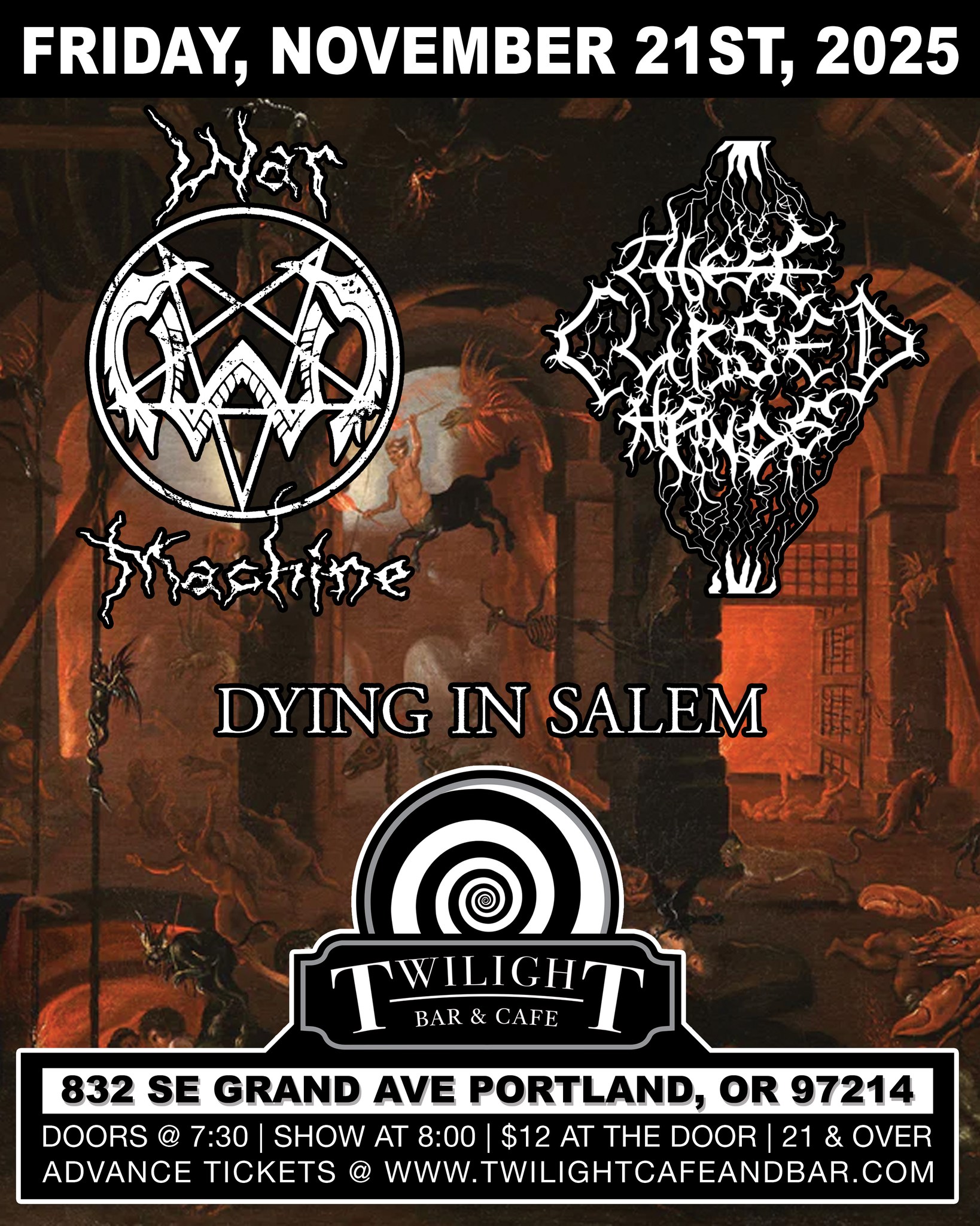 War Machine w/ These Cursed Hands & Dying in Salem