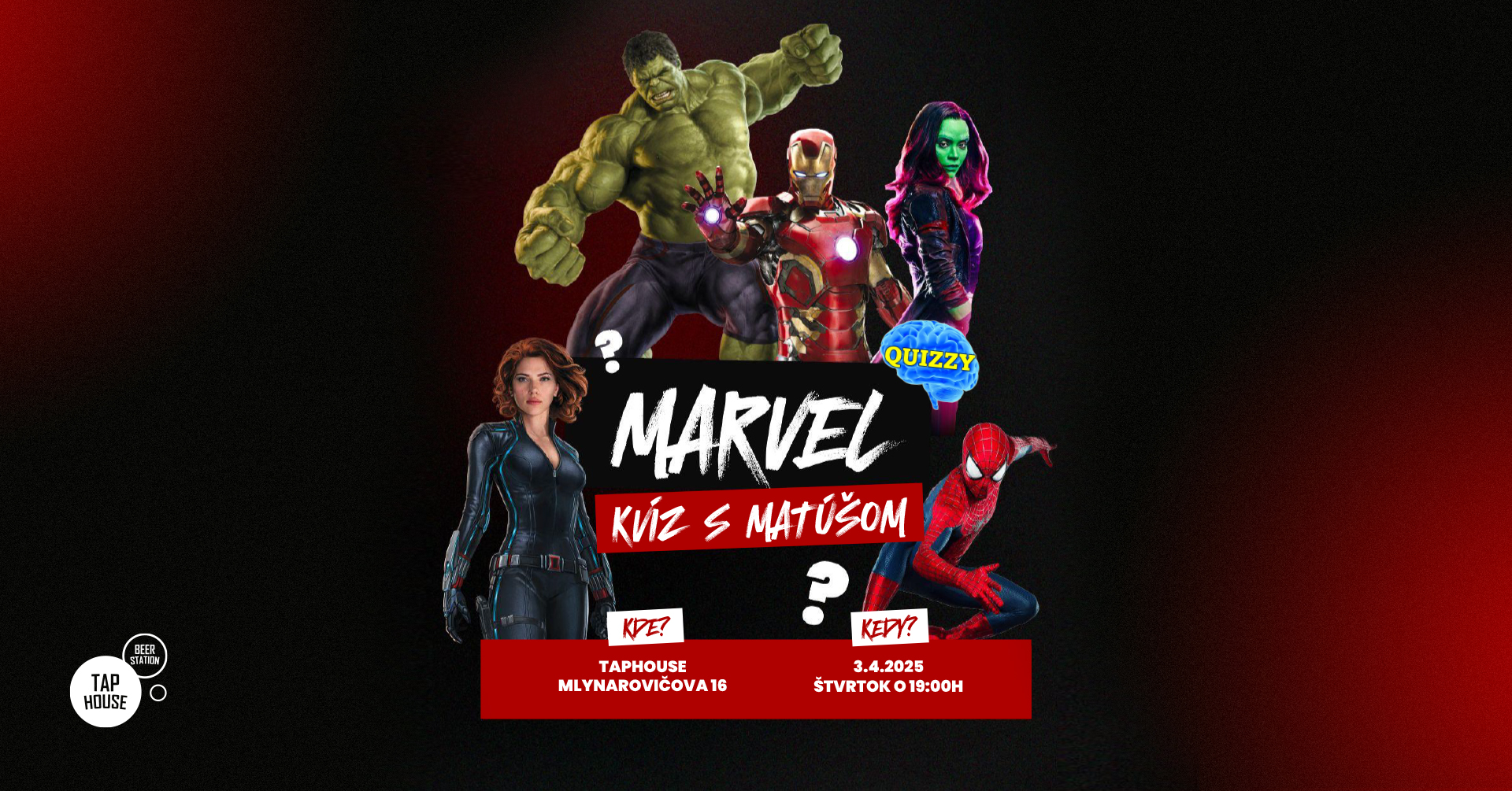 🦸 MARVEL KVÍZ v TapHouse
