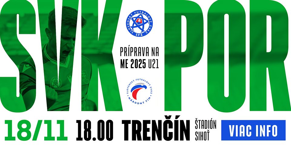 U21 SLOVENSKO - PORTUGALSKO