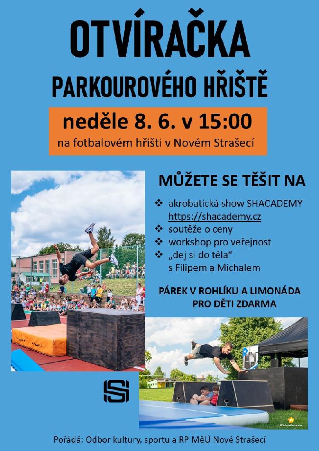 Otvíračka parkourového hřiště