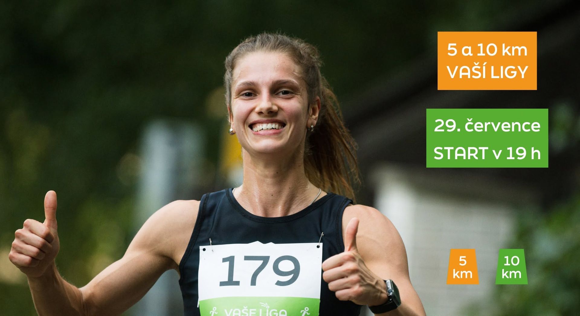 5 a 10 km VAŠÍ LIGY - červencový závod