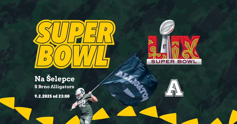 Super Bowl LIX na Šelepce s Brno Alligators