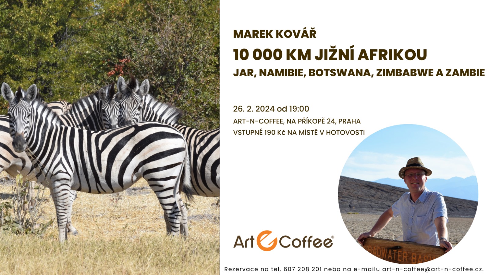10 000 km jižní Afrikou (JAR, Namibie, Botswana, Zimbabwe, Zambie)