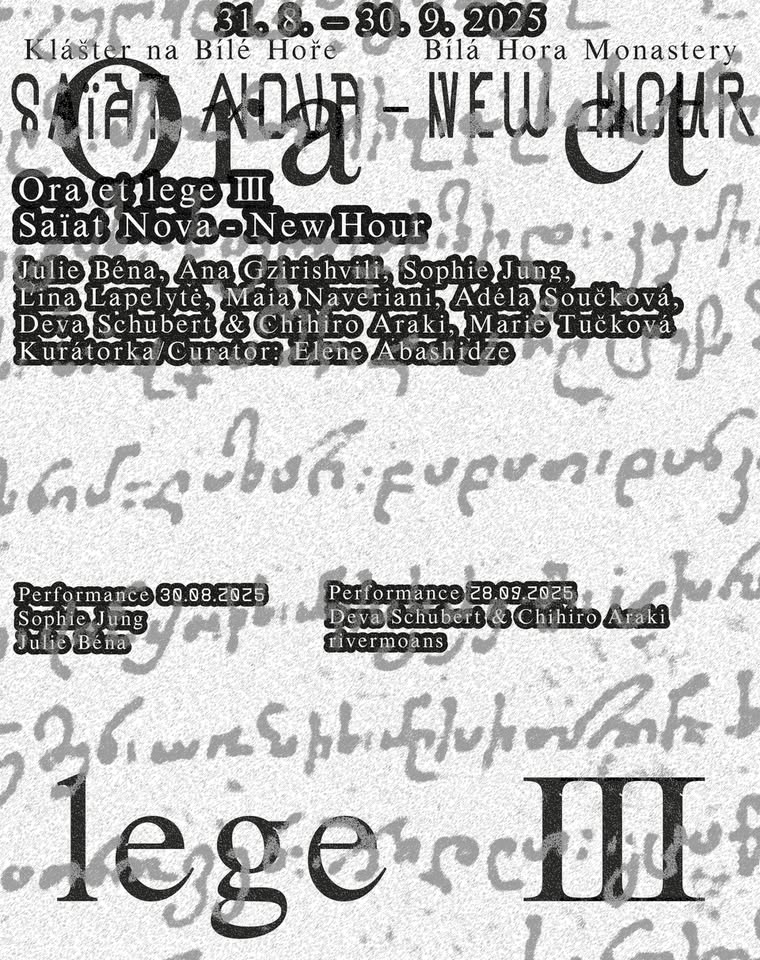 Ora et lege III 'Saïat Nova – New Hour'