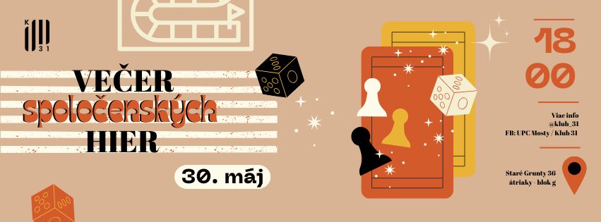 Večer spoločenských hier - Klub 31