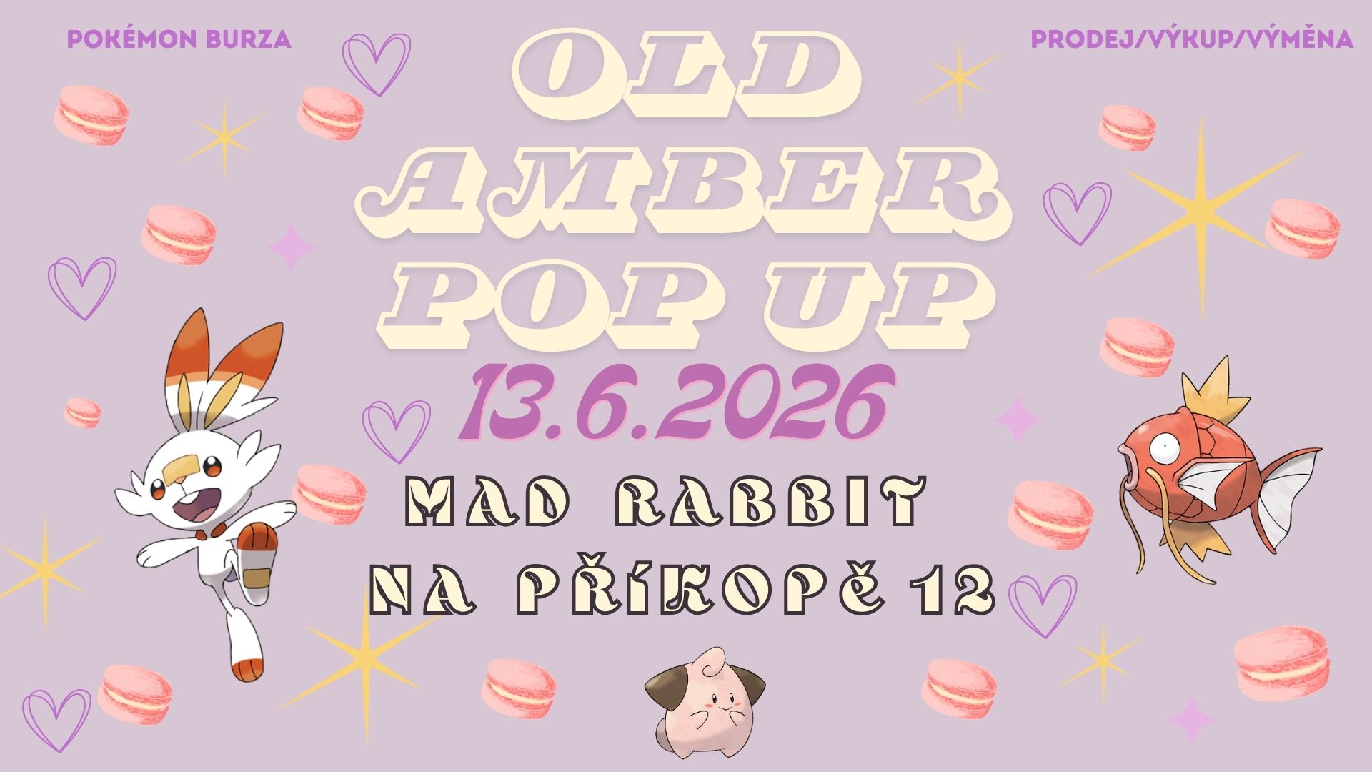 Old Amber Pokemon Pop Up (Mad Rabbit Na Příkopě)