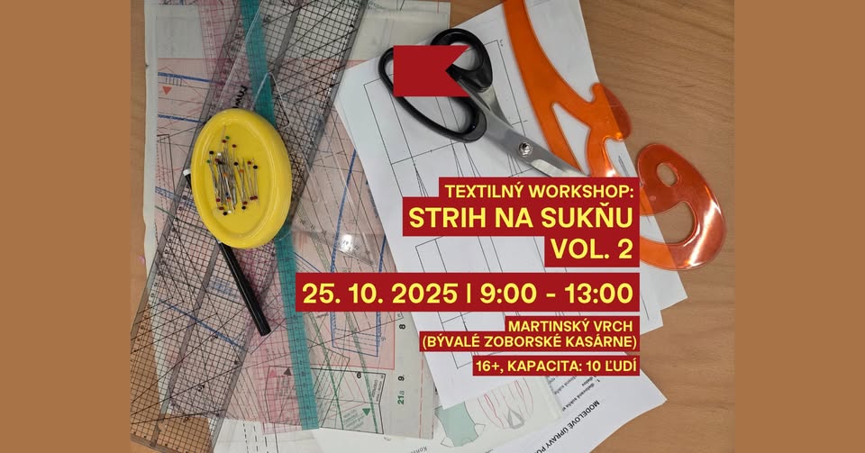 Textilný workshop: Strih na sukňu vol. 2