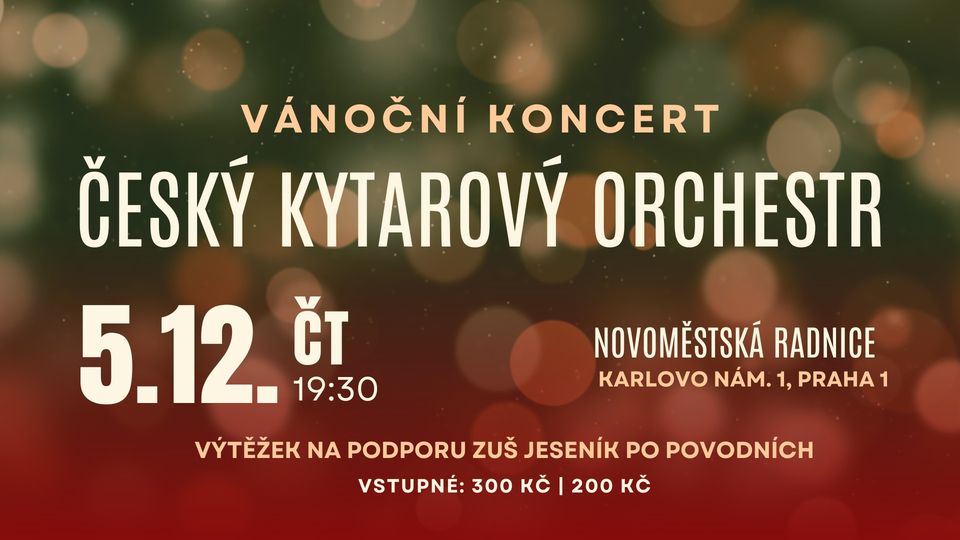Vánoční koncert Českého kytarového orchestru