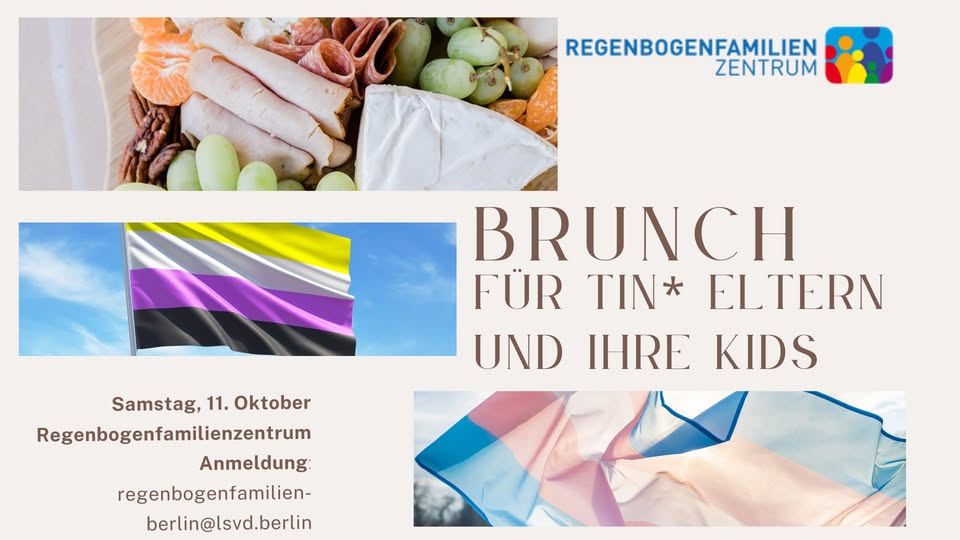 Brunch für tin* Eltern und ihre Kids im Regenbogenfamilienzentrum