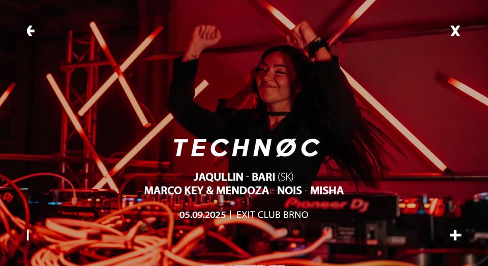 TECHNØC → EXIT Club Brno → 5.9.2025