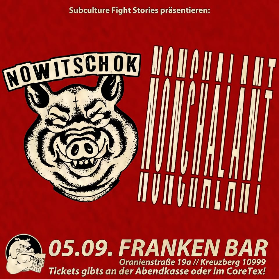 NONCHALANT & NOWITSCHOK / 05.09. @ Franken Bar