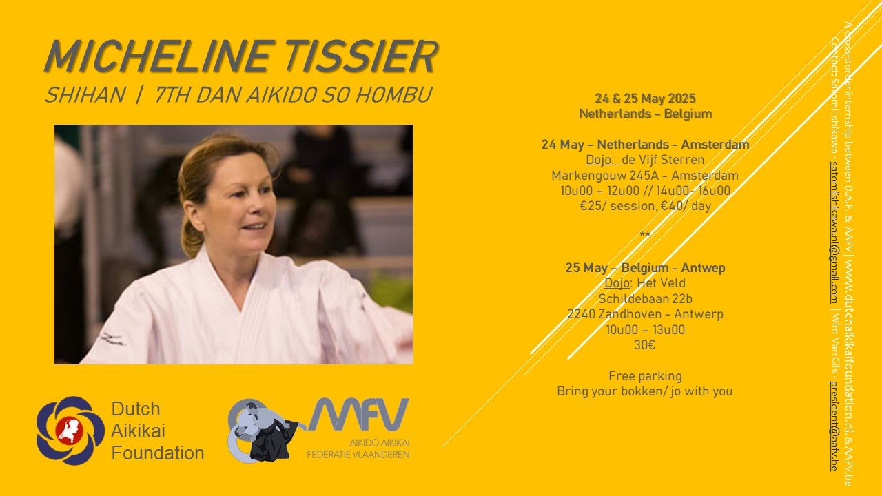 Micheline Tissier shihan in NL/ BE