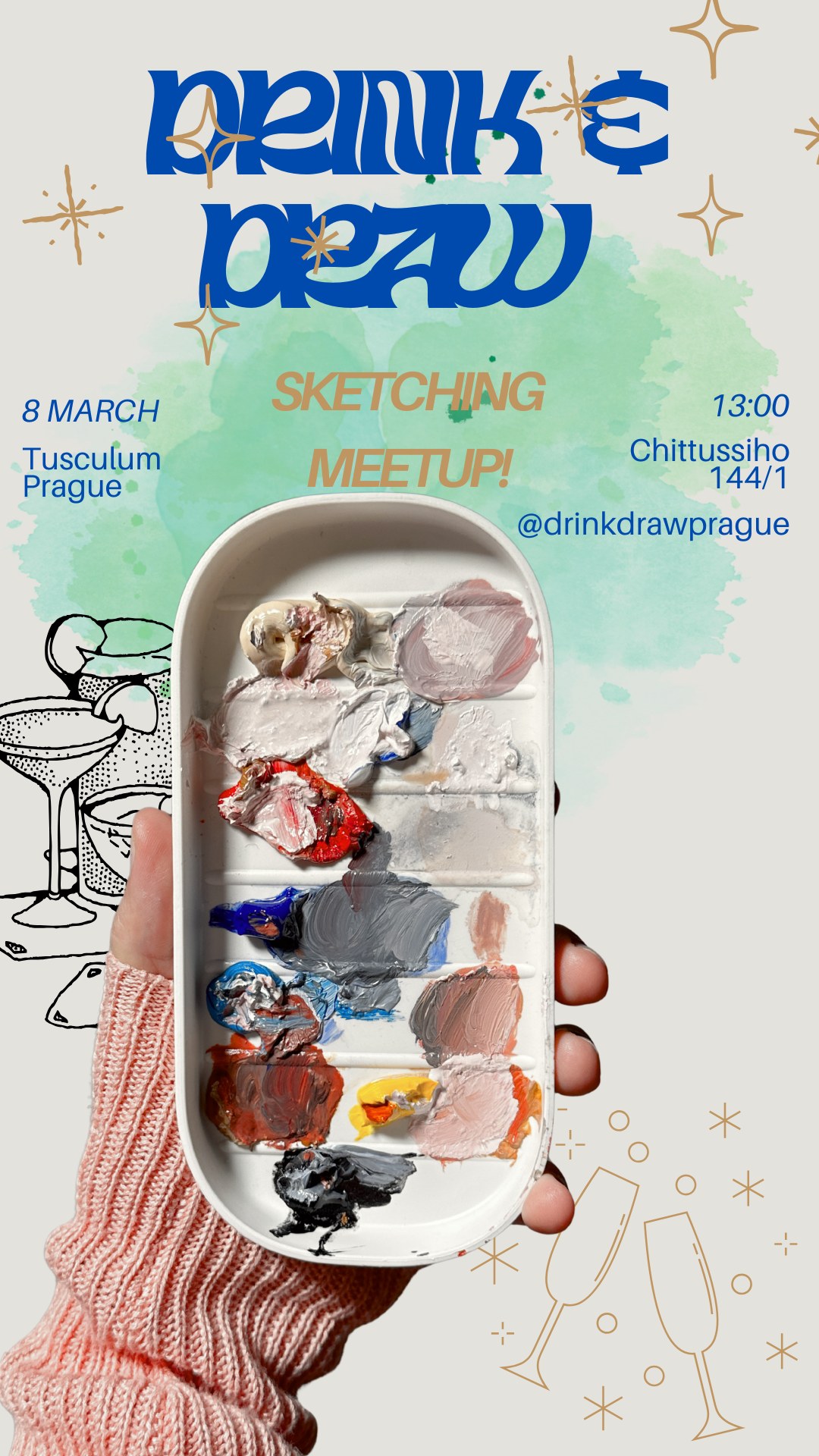 Drink&Draw: Prague! - Weekly artists meetup!