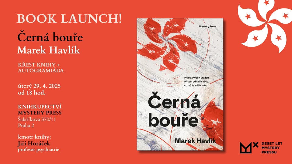 Zveme vás na BOOK LAUNCH thrilleru Černá bouře