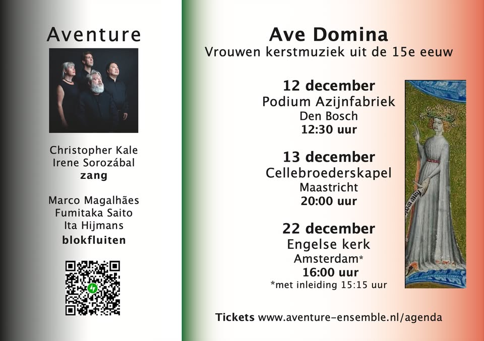 Zing- & Speel-in Vrouwen kerstmuziek uit de 15e eeuw