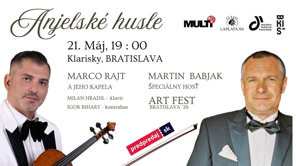 👉 𝐀𝐧𝐣𝐞𝐥𝐬𝐤é 𝐡𝐮𝐬𝐥𝐞 – Marco Rajt & Martin Babjak | Bratislava