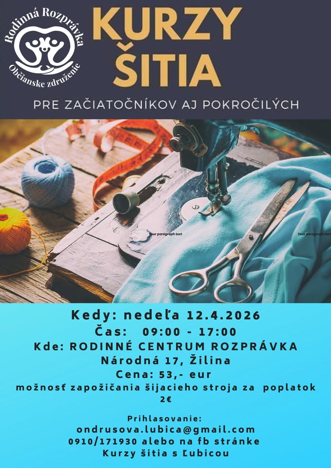 Kurz šitia s Ľubicou