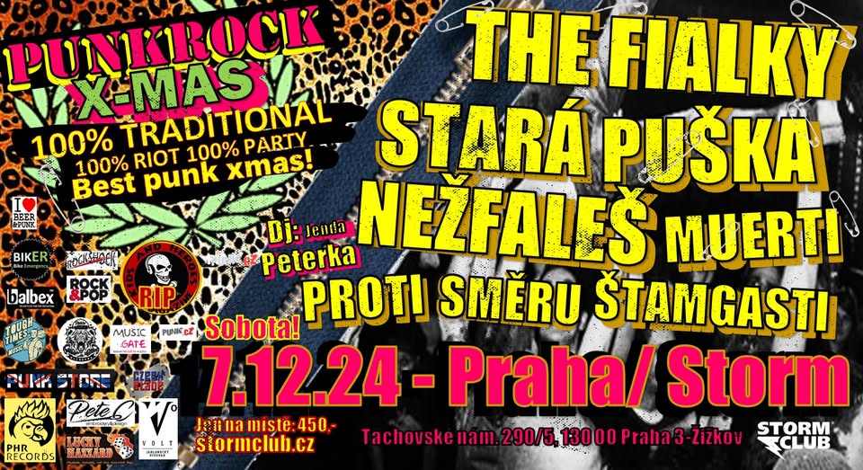 Punkrock x-mas! The Fialky, Stará Puška, Nežfaleš, Proti Směru, Muerti, Štamgasti