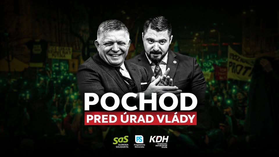 Pochod pred Úrad vlády SR