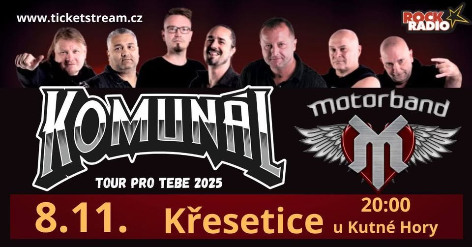 Komunál & Motorband - Křesetice - Podzimní Tour 2025