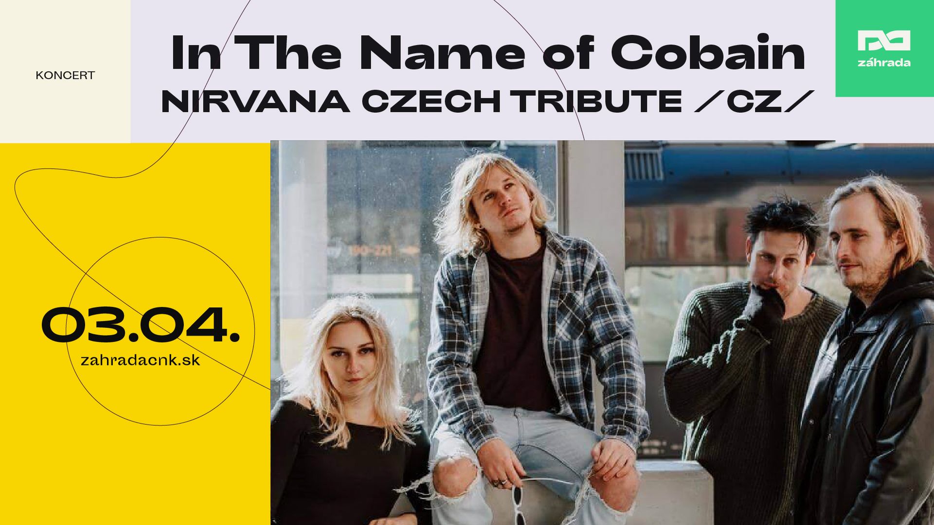 Koncert In the Name of Cobain – Nirvana Czech Tribute (CZ)
